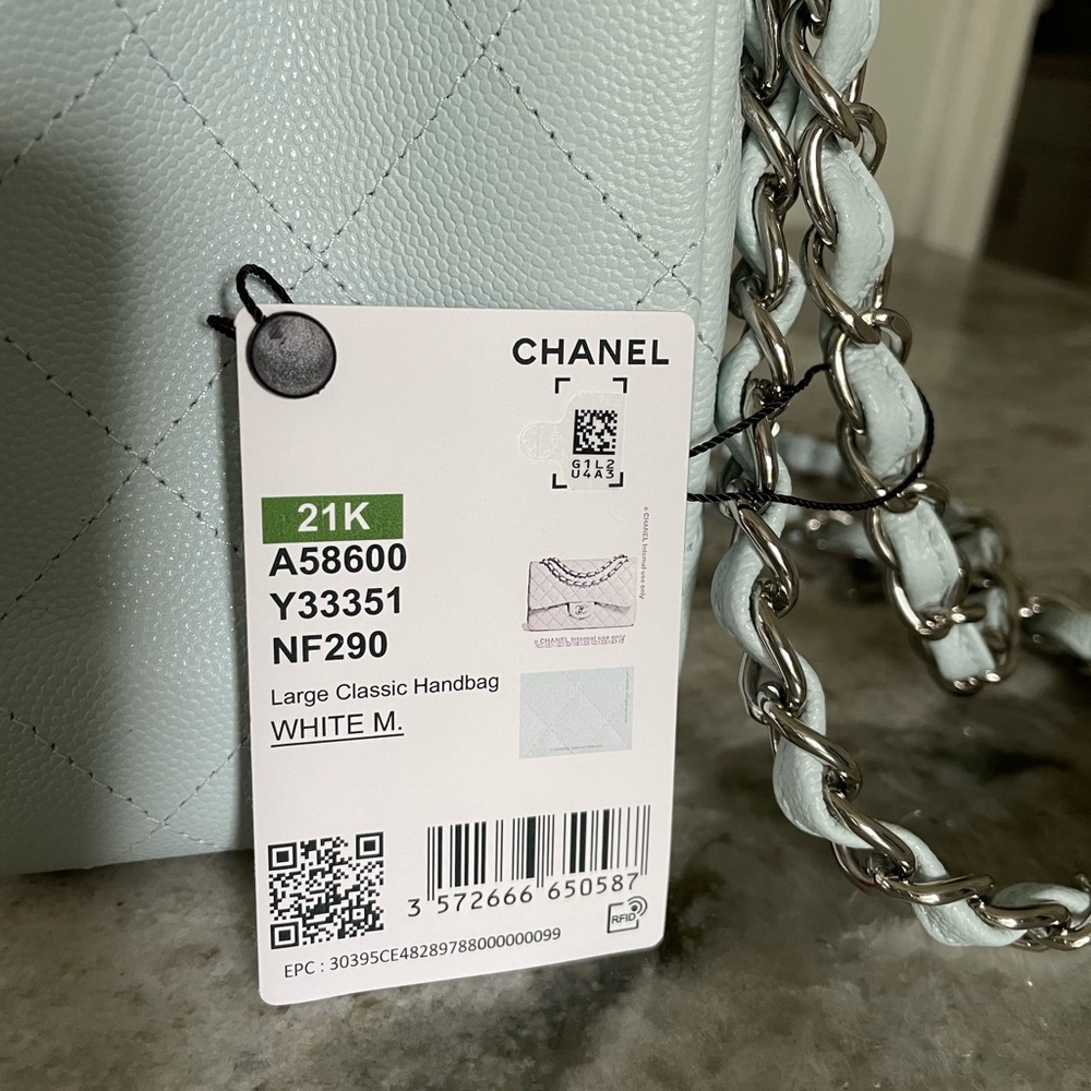 BNIB Chanel Jumbo Double Flap - Bleu Clair 21K - Picture 3 of 7